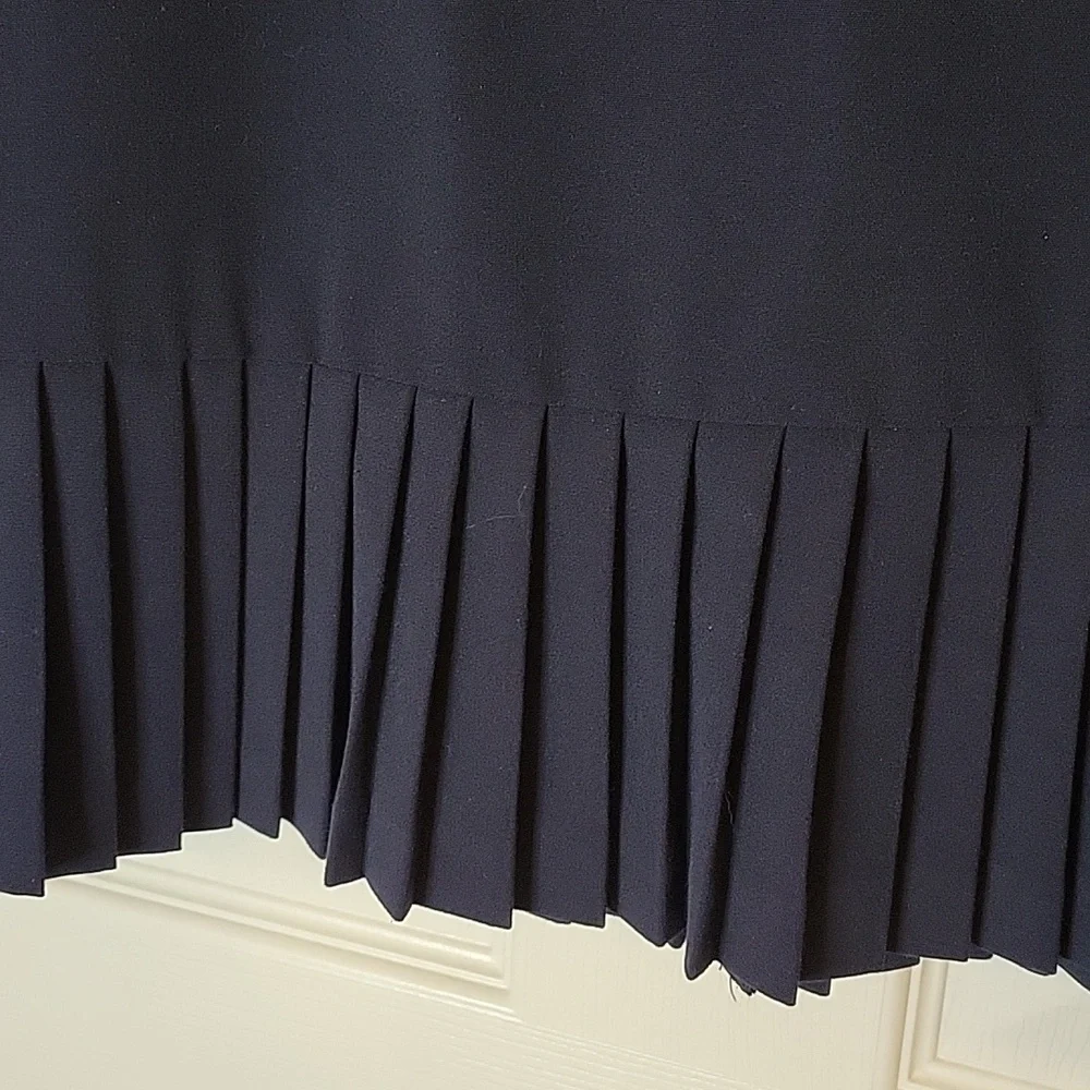 Briggs New York Navy Skirt 10 Pleated Bottom
